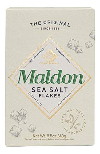 Sal Maldon, Escamas De Sal Marina, 8.5 Oz (240 G), Kosher, N