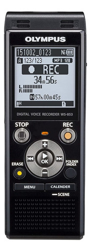 Olympus WS-853 Grabadora de Voz, 8 GB, Negro