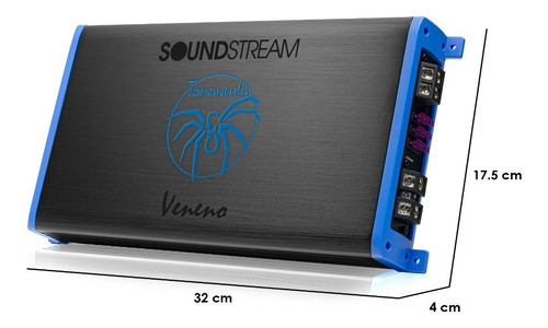 Imagen 4 de 4 de Amplificador Clase D Monoblock 3500w Max Veneno Soundstream