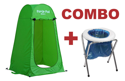 Poceta Inodoro Plegable Y Carpa Vestidor Cambiador Camping