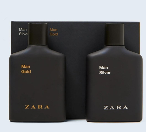 Perfume Zara Man Silver + Zara Man Gold X 100 ml C/u, volume unitário de 200 ml