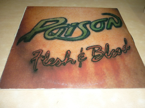 Poison Flesh & Blood Vinilo Australia Impecable Insert