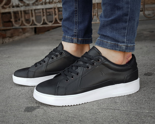 Imagen 7 de 8 de Zapatillas De Cuero Hombre Urbanas Deportivas Libertarios