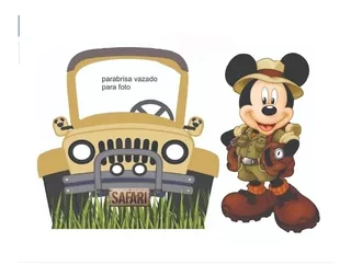Kit Display Mickey Safari -2 Pçs