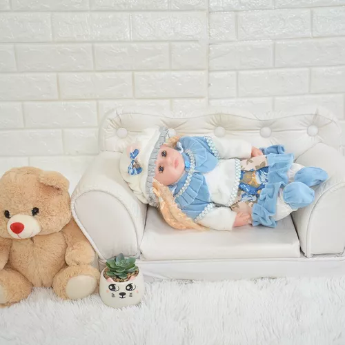 Boneca Baby Infantil Menina Reborn de Pano Em Promocao