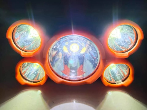 Linterna Minera 5 Led Recargable 4 Modos Manos Libres