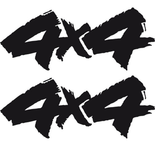 Sticker Logo 4x4  Adhesivo  32 Cms. 1 Par