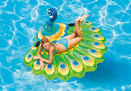 Inflable Colchoneta Pavo Real 193x163cm Intex 23836/6 Mm