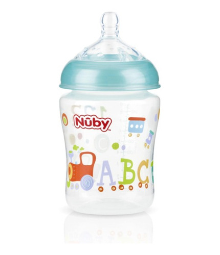 Mamadera Nuby Natural Touch Boca Ancha 270ml +3m