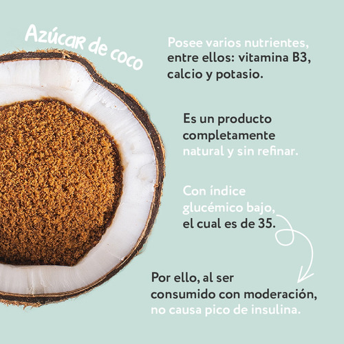 Azúcar De Coco Orgánica 200 Gr A De Coco Caja 20 Pzs Kosher
