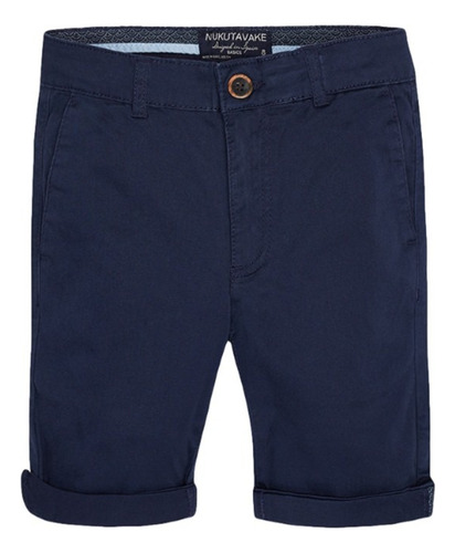 Pantalón Corto Short Marca Nukutavake Mayoral Azul Niño24258