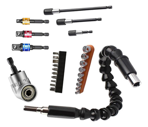 Kit De Broca De Extensión De Ángulo Flexible Para 27pcs