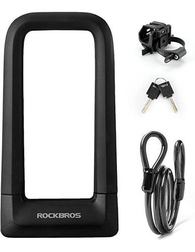 Rockbros Bike U Lock, Resistente Antirrobo Bicicleta U Lock