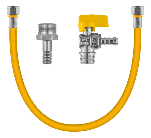 Kit 9 Metros Tubo Pex 16mm Gás + Rosca Fixa Fem+ Reg + Adap