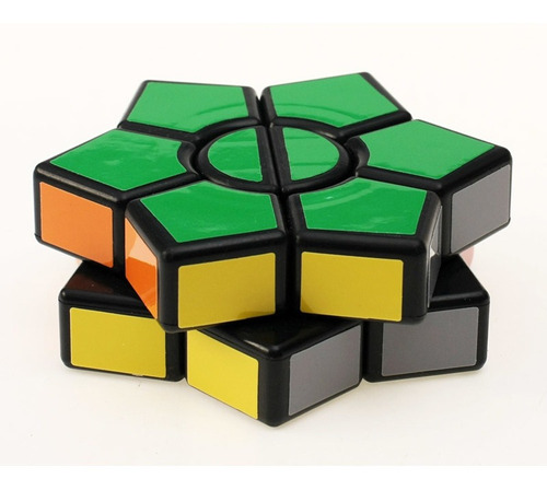 Cubo Mágico Hexagonal De Dos Niveles Puzzle Colorido 