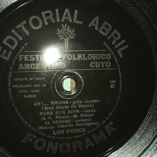 Disco De Vinilico. Rareza.los Mandingas Y Los Ponce. (Usado)