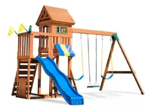 Juego Infantil De Columpios Y Balancin. Ideal Exterior.