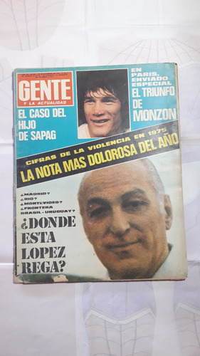 Revista Gente 543 Monzon 18 Diciembre 1975