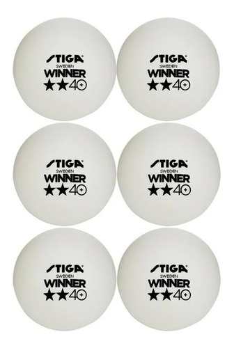 Imagen 3 de 4 de Pelotas Ping Pong Profesionales Tenis De Mesa Stiga 2* Pro