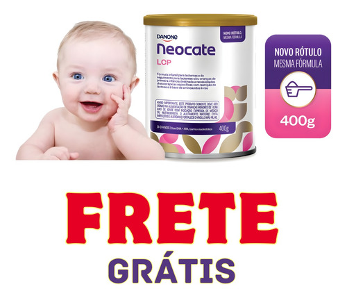 Neocate Lcp Danone 400g Kit Com 91 Unidades -envio Imediato Neutro