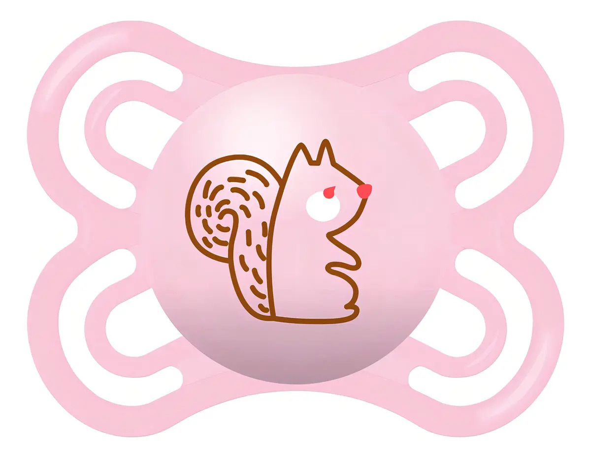 Chupeta Perfect Bico de silicone 0m+ Rosa Mam