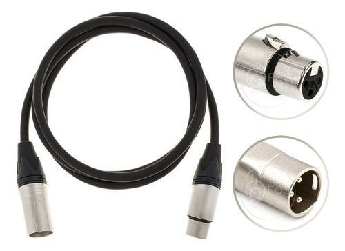 Kit 30 Cabos Dmx 1.5 Metros Xlr Macho/fêmea Canon Iluminação