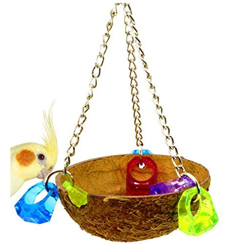982 Coco Cup Bird Toy Parrot Cage Toys Conure Amazon Af...
