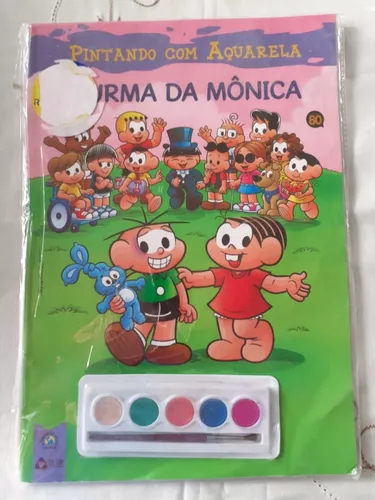 Turma da Mônica Livro para Pintar com Aquarela