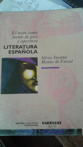 Literatura Española Alicia Susana Montes De Faisal