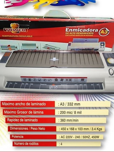 Imagen 3 de 9 de Enmicadora A3a4