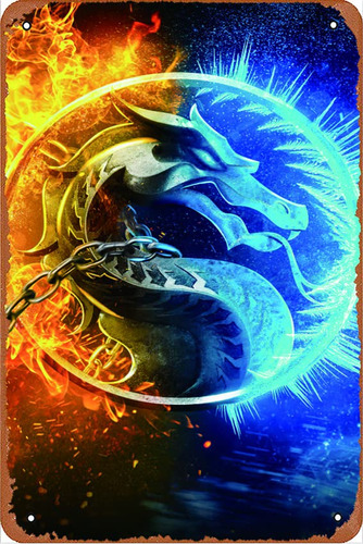 Mortal Kombat (2021) Cartel De Pelcula Para Decoracin De Par