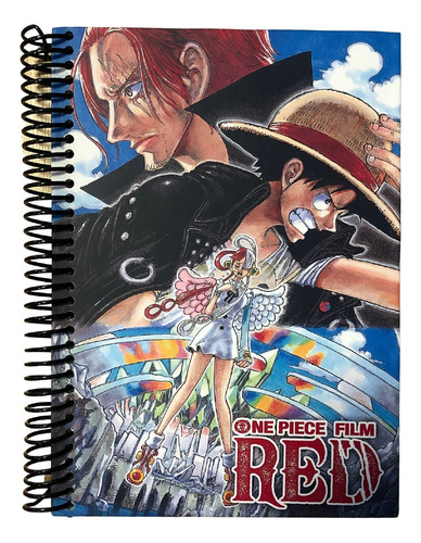 Cuaderno A5 Con Stickers One Piece Red Gastovic Anime Store