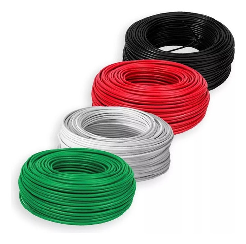 Metro Cable 10 Iusa 50 Mts 100% Cobre Colores