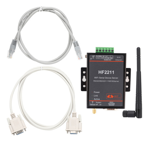 Módulo Convertidor Ethernet Hf2211 Serial Server Rs232/485/4