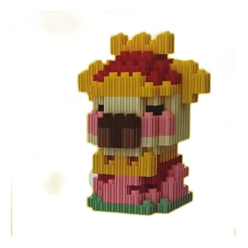 Capibara Mini Bloque Armable 3d, 5 Modelos