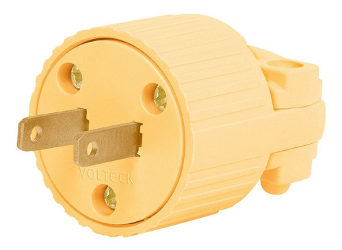 Clavija Plastica Voltech 46204 Color Amarillo