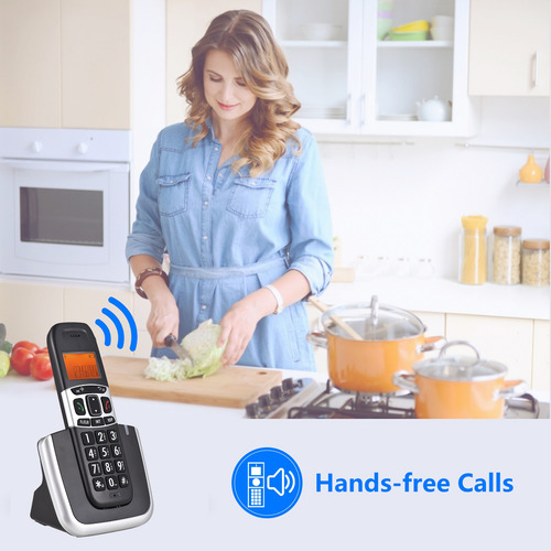Juego De Teléfono Inalámbrico Con Lcd Para Casa Oficina