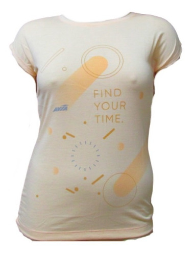 Remera Avia Original 50-312 Mujer C/estampa  Find Your Time 