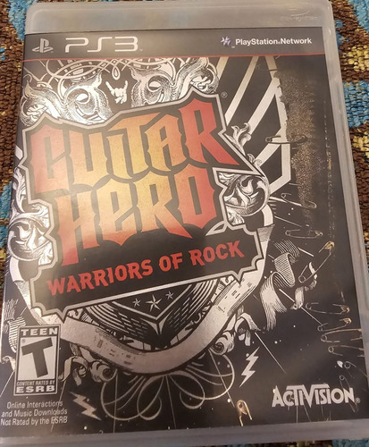 Juego De Ps3 Guitar Hero Warriors Of Rock