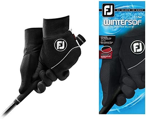 Guantes Wintersof Golf De Footjoy Mujeres, Par (negro)