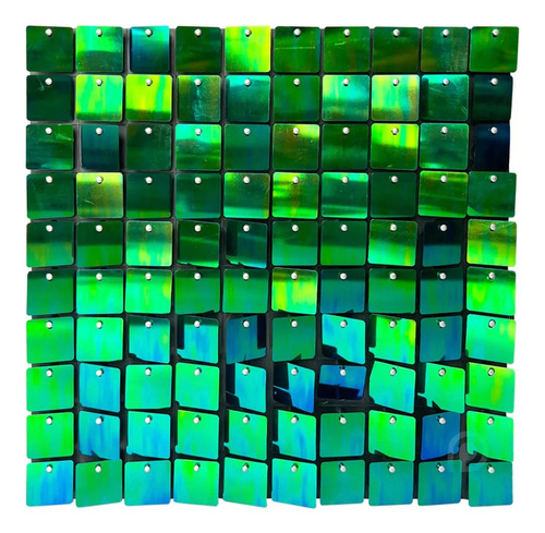 Panel Decorativo Shimmer Wall 3d Fiesta 30*30cm 30 Piezas Color Verde