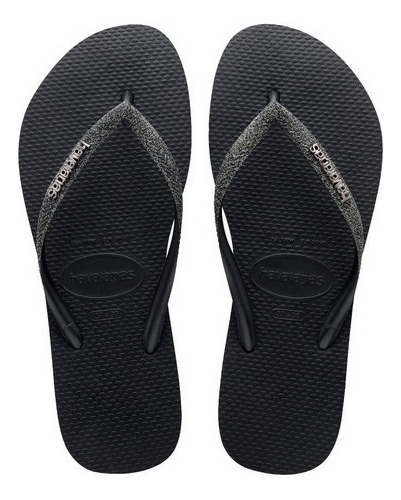 Ojotas Havaianas Originales De Mujer Slim Glitter