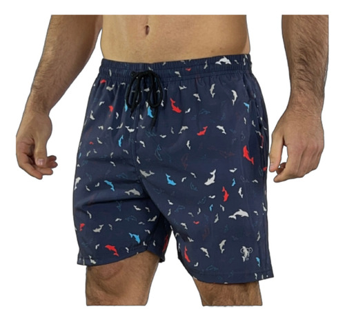 Shorts Mauricinho Masculino Plus Size Tactel Praia Piscina