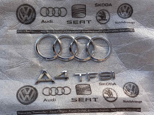 Emblemas Tampa Traseira Audi A4 2016 Original Usado