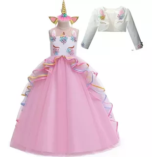 Vestido Princesa Unicornio 3 Piezas