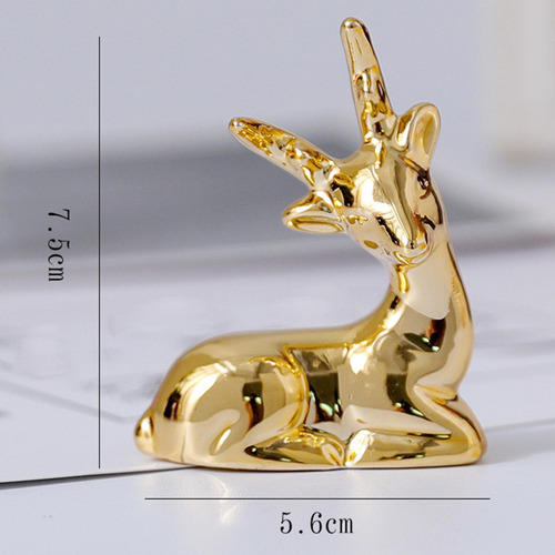 Figuras De Renos Estatuas De Ciervos Electrochapadas Para El