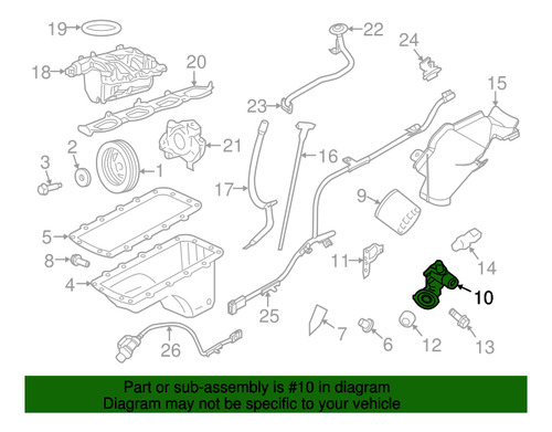 Base Del Filtro De Aceite Ford F-150 5.4 Fx4 Original