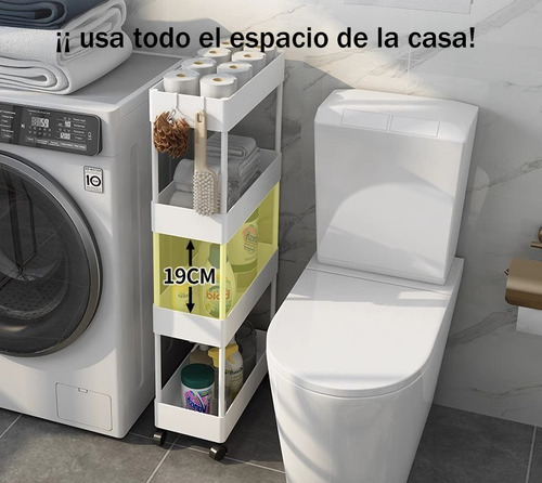 .estante Carrito Organizador De 4 Niveles Para Cocina Baño