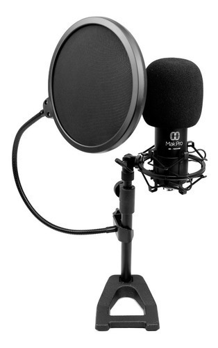 Microfone Makprolite Mk 700 Custom Condensador Usb Cor Preto