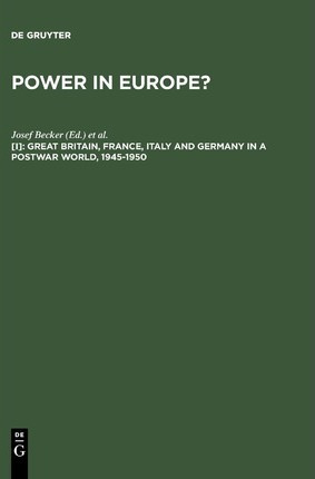 Libro Great Britain, France, Italy And Germany In A Postw...